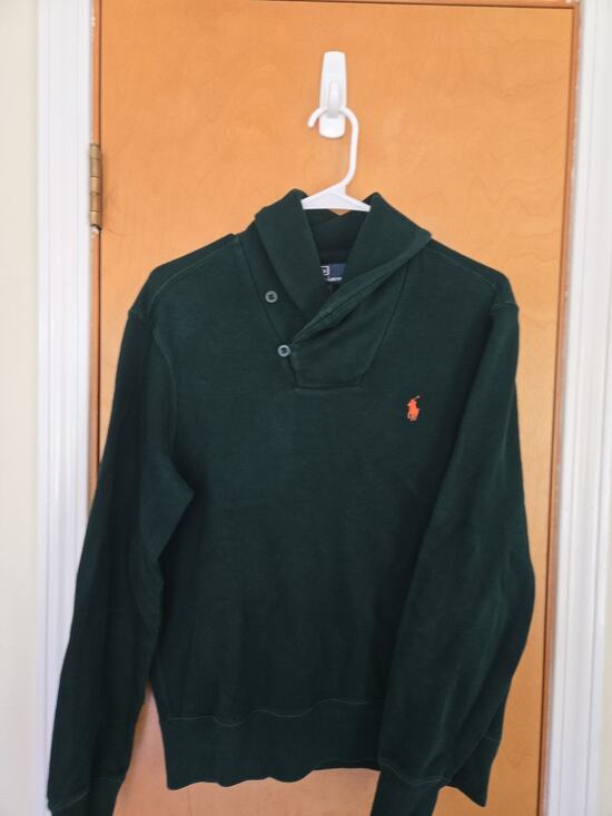 Polo Ralph Lauren Other - POLO RALPH LAUREN Heavy Sweater Mens M Luxury Shawl-Collar Pullover in Green